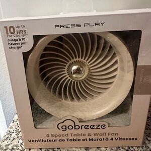 Gobreeze 4 Speed Table & Wall Fan